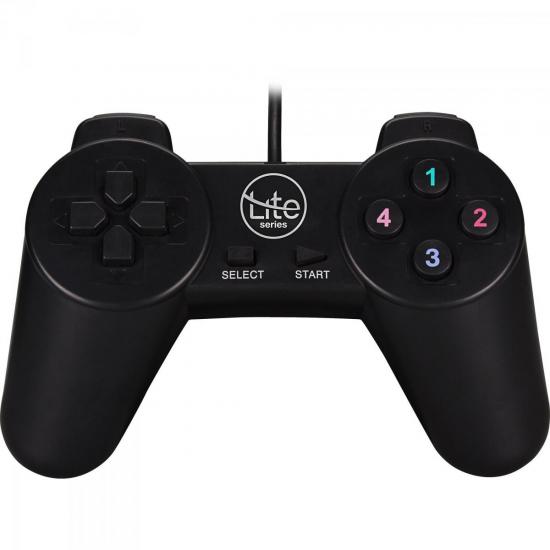 Controle com Fio USB para PC SC-101 Preto LITE por 0,00 à vista no boleto/pix ou parcele em até 1x sem juros. Compre na loja Mundomax!