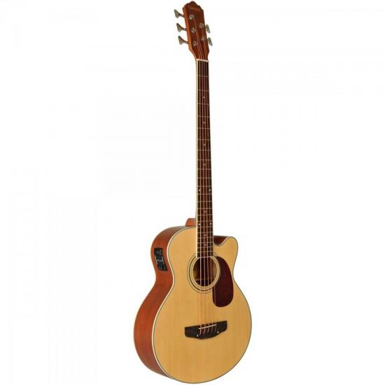 Baixolão GIANNINI Eletroacústico GBA 5 Cordas Natural por 0,00 à vista no boleto/pix ou parcele em até 1x sem juros. Compre na loja Mundomax!