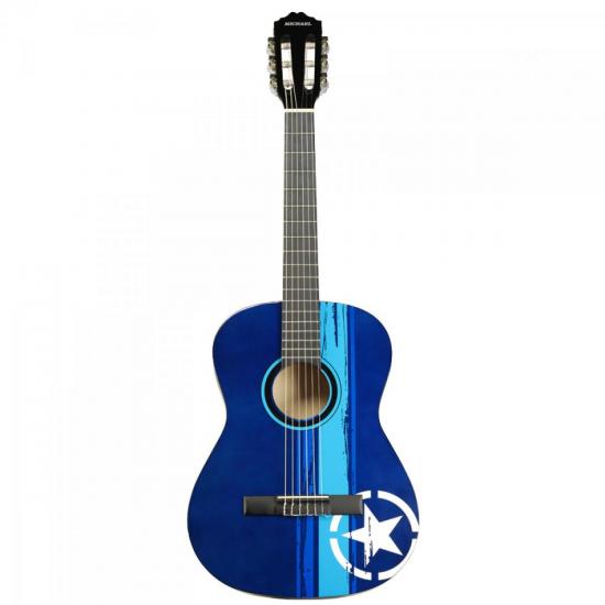 Violão MICHAEL Infantil Nylon VM16 Azul por 0,00 à vista no boleto/pix ou parcele em até 1x sem juros. Compre na loja Mundomax!