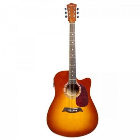 Violão MICHAEL FOLK Elétrico Aço Com Bag VM921DT Sunburst por 0,00 à vista no boleto/pix ou parcele em até 1x sem juros. Compre na loja Mundomax!