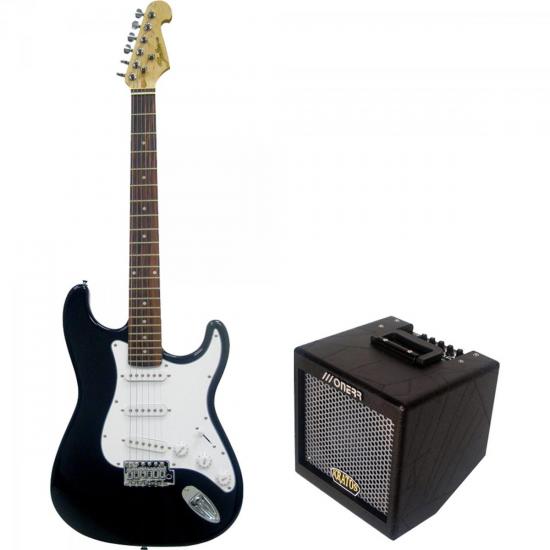 Guitarra SHELTER Classic Califórnia Standard STD15 Preta por 0,00 à vista no boleto/pix ou parcele em até 1x sem juros. Compre na loja Mundomax!