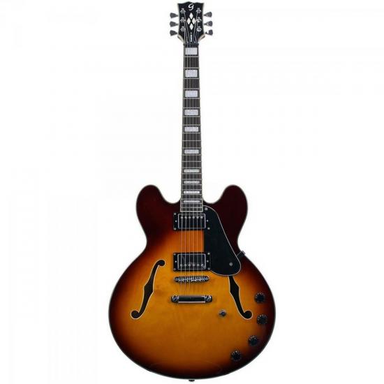 Guitarra GIANNINI Semi Acústica Honeyburst GSH-350 Diamond por 0,00 à vista no boleto/pix ou parcele em até 1x sem juros. Compre na loja Mundomax!