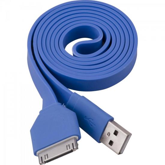 Cabo para Apple Flat 30 Pinos X USB 1 Metro UAF-401BL Azul FORTREK por 0,00 à vista no boleto/pix ou parcele em até 1x sem juros. Compre na loja Mundomax!