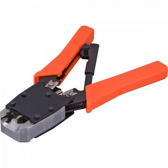 Alicate para Crimpar RJ11/RJ12/RJ45 com Catraca W ATC01 Laranja HYX por 19,99 à vista no boleto/pix ou parcele em até 1x sem juros. Compre na loja Mundomax!