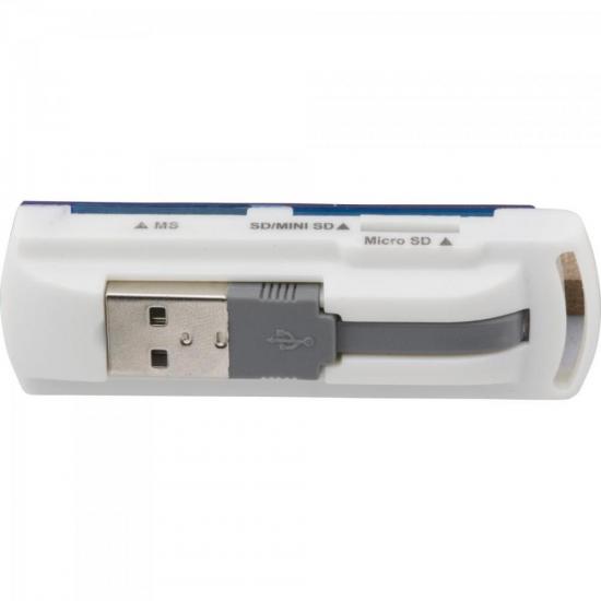 Leitor de Cartão de Memória USB 11 em 1 LDC-102 FORTREK por 11,90 à vista no boleto/pix ou parcele em até 1x sem juros. Compre na loja Mundomax!