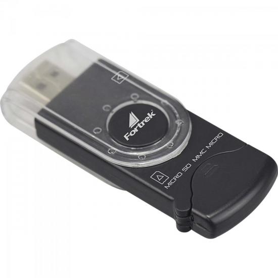 Leitor de Cartão de Memória USB 3 em 1 LDC-103 FORTREK por 0,00 à vista no boleto/pix ou parcele em até 1x sem juros. Compre na loja Mundomax!