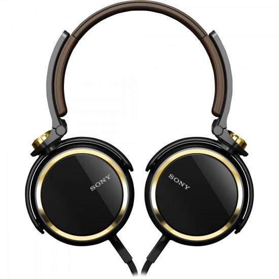 Fone de Ouvido 1000mW 40mm XB600 Preto/Dourado SONY por 0,00 à vista no boleto/pix ou parcele em até 1x sem juros. Compre na loja Mundomax!
