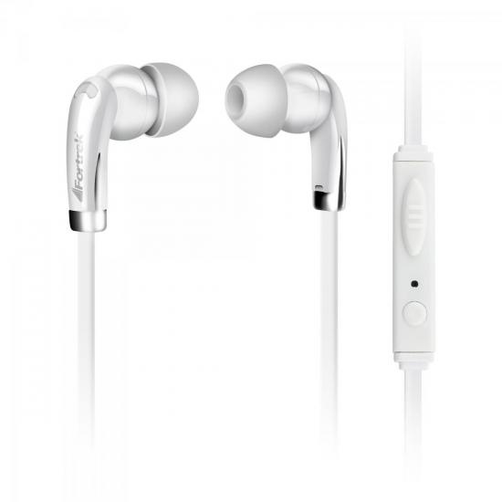 Fone de Ouvido Com Microfone Fortrek ERP-201 Branco por 29,90 à vista no boleto/pix ou parcele em até 1x sem juros. Compre na loja Mundomax!
