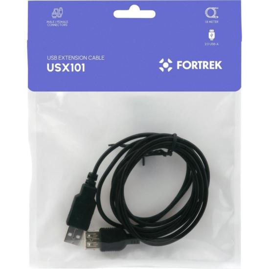 Cabo Extensor USB 2.0 A Macho x A Femea Fortrek USM-101 1,8m FK 413C por 10,65 à vista no boleto/pix ou parcele em até 1x sem juros. Compre na loja Fortrek!
