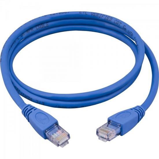 Patch Cord CAT5 1 Metro CAT-101 Azul FORTREK por 0,00 à vista no boleto/pix ou parcele em até 1x sem juros. Compre na loja Mundomax!
