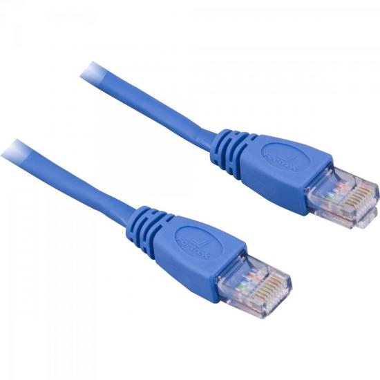Patch Cord CAT5 1 Metro CAT-101 Azul FORTREK por 0,00 à vista no boleto/pix ou parcele em até 1x sem juros. Compre na loja Mundomax!