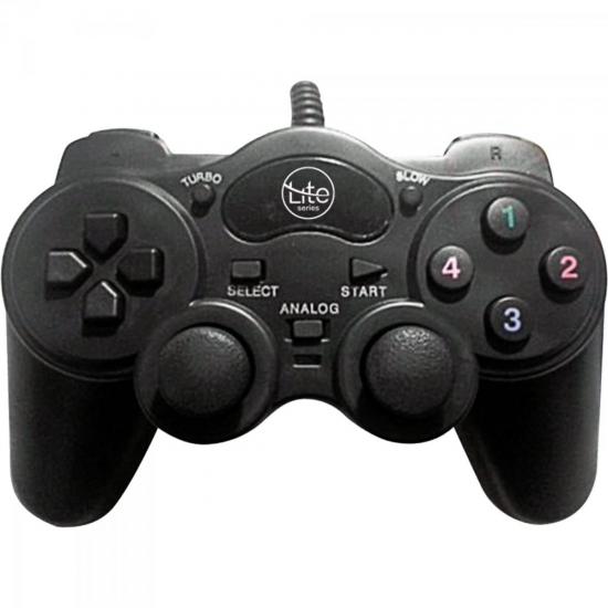 Controle com Fio USB para PC AC-102 Preto LITE por 0,00 à vista no boleto/pix ou parcele em até 1x sem juros. Compre na loja Mundomax!