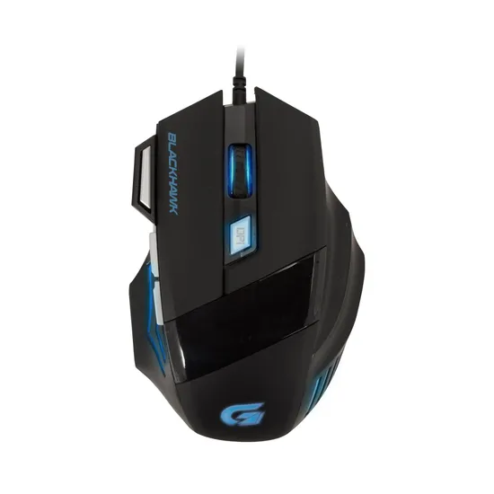 Mouse Gamer BLACK HAWK OM-703 Preto/Azul FORTREK (52013)