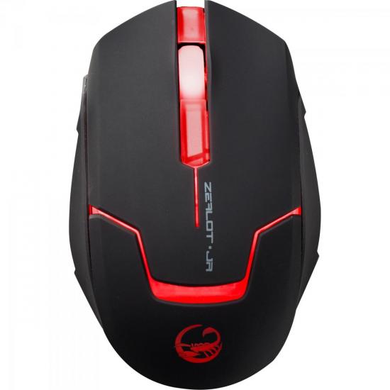 Mouse Gamer USB 4000DPI Zealot Jr TEAM SCORPION por 0,00 à vista no boleto/pix ou parcele em até 1x sem juros. Compre na loja Mundomax!