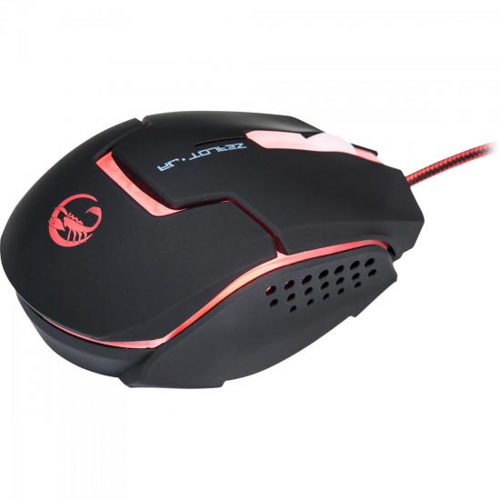 Mouse Gamer USB 4000DPI Zealot Jr TEAM SCORPION por 0,00 à vista no boleto/pix ou parcele em até 1x sem juros. Compre na loja Mundomax!