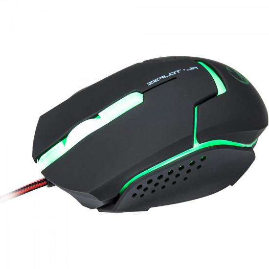 Mouse Gamer USB 4000DPI Zealot Jr TEAM SCORPION por 0,00 à vista no boleto/pix ou parcele em até 1x sem juros. Compre na loja Mundomax!