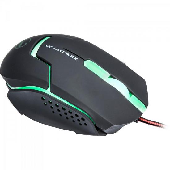 Mouse Gamer USB 4000DPI Zealot Jr TEAM SCORPION por 0,00 à vista no boleto/pix ou parcele em até 1x sem juros. Compre na loja Mundomax!