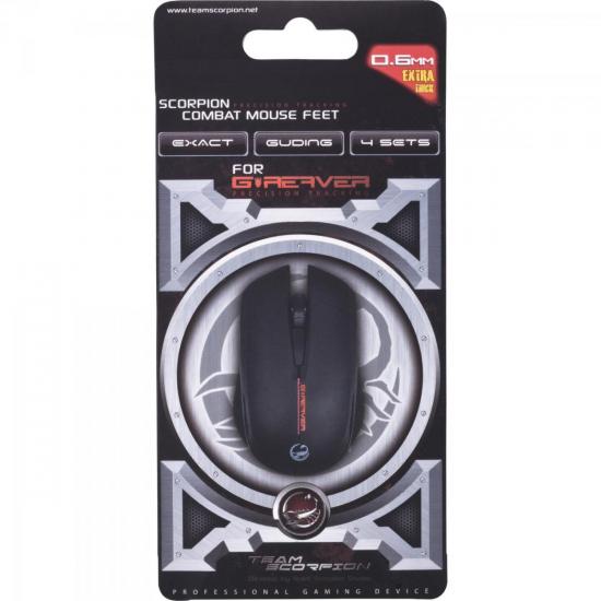 Pés de Teflon para Mouse G-Reaver TEAM SCORPION por 0,00 à vista no boleto/pix ou parcele em até 1x sem juros. Compre na loja Mundomax!