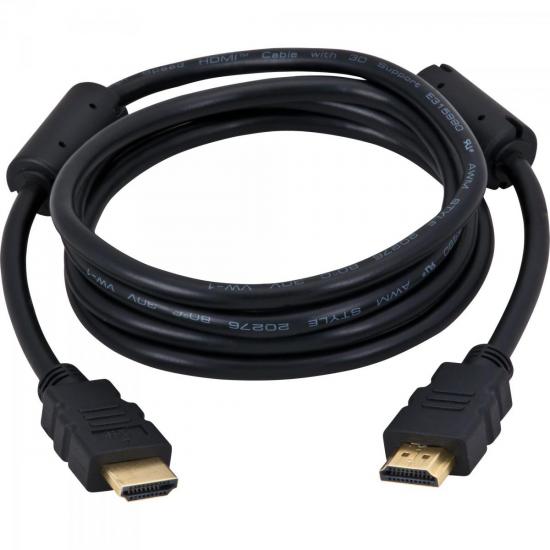 Cabo HDMI Com Filtro 1.4 3D 3m HDF-102/3M Preto LITE por 0,00 à vista no boleto/pix ou parcele em até 1x sem juros. Compre na loja Mundomax!