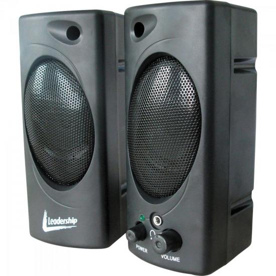 Caixa Multimídia 2.0 USB 4430 Preto LEADERSHIP por 0,00 à vista no boleto/pix ou parcele em até 1x sem juros. Compre na loja Mundomax!