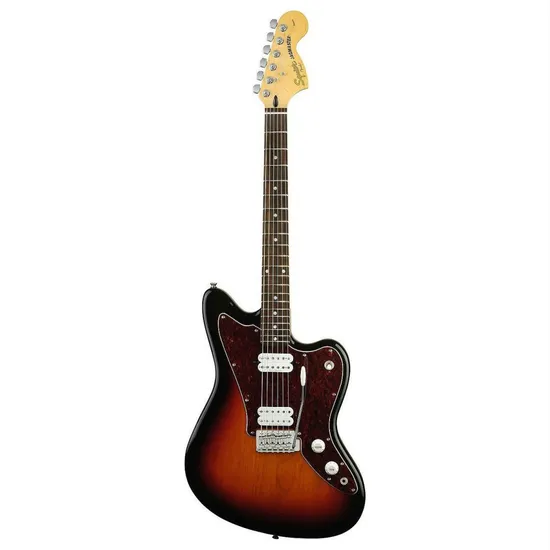 Guitarra FENDER JAGMASTER Vintage Modified Sunburst SQUIER por 0,00 à vista no boleto/pix ou parcele em até 1x sem juros. Compre na loja Mundomax!