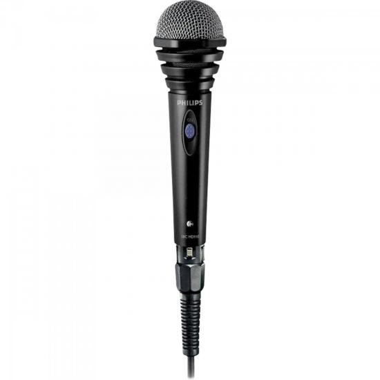 Microfone com Fio Dinâmico SBCMD110/01 Preto PHILIPS (52345)