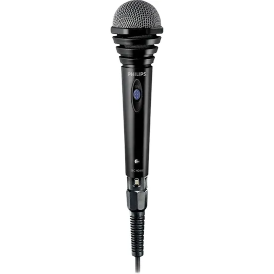 Microfone com Fio Dinâmico SBCMD110/01 Preto PHILIPS (52345)