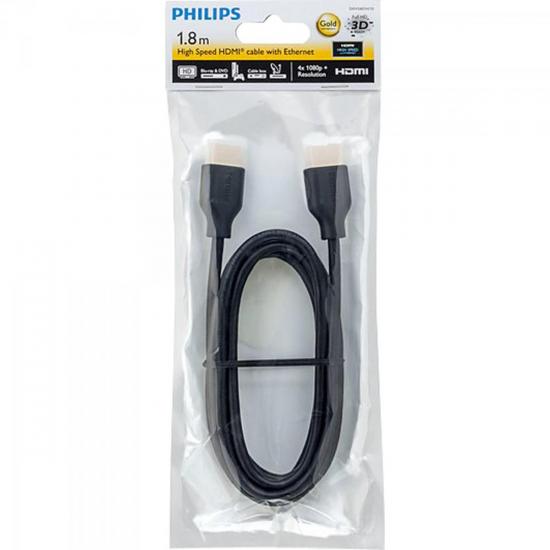 Cabo HDMI X HDMI S/F 1.4 3D SWV5401H/10 1,8 MT PHILIPS por 0,00 à vista no boleto/pix ou parcele em até 1x sem juros. Compre na loja Mundomax!