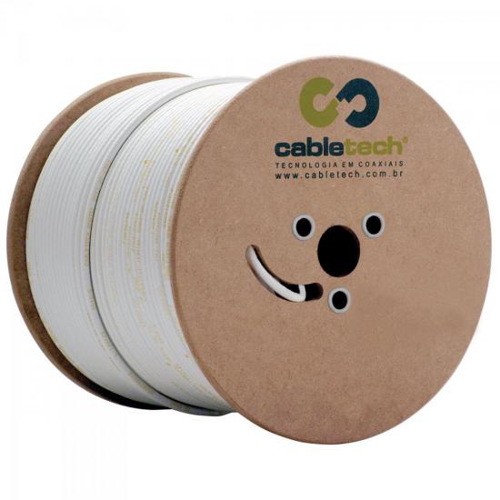 Coaxial RGE 59 67% Branco Rolo 100m CABLETECH por 0,00 à vista no boleto/pix ou parcele em até 1x sem juros. Compre na loja Mundomax!