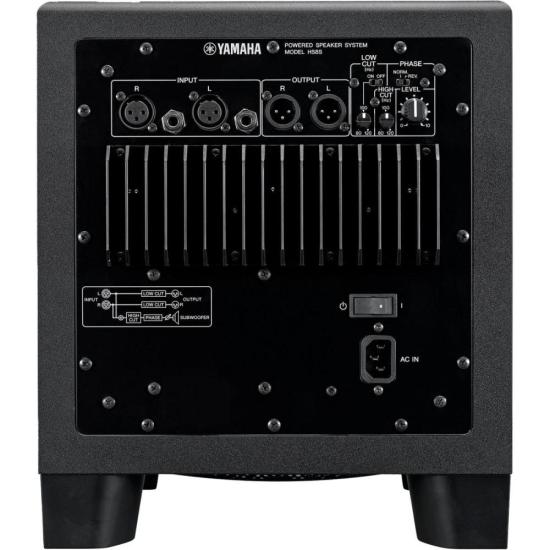 Subwoofer Monitor de Referência Para Estúdio Yamaha HS8S 150W Preto por 0,00 à vista no boleto/pix ou parcele em até 1x sem juros. Compre na loja Mundomax!