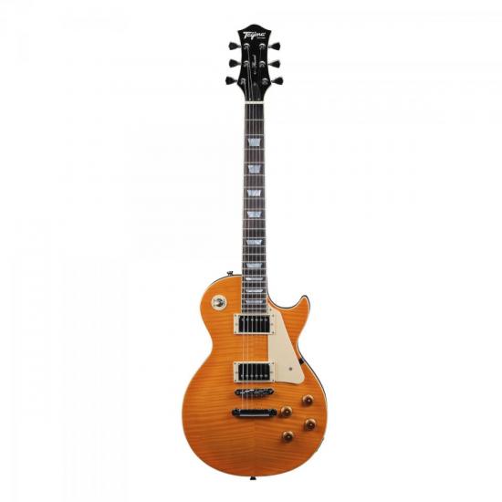 Guitarra TAGIMA TLP Flamed Ambar por 0,00 à vista no boleto/pix ou parcele em até 1x sem juros. Compre na loja Mundomax!