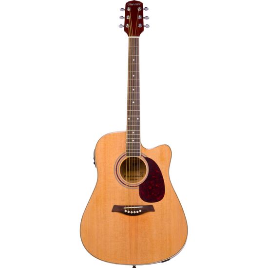 Violão GIANNINI Eletroacústico Folk Cutaway Aço GF-1R CEQ Natural por 0,00 à vista no boleto/pix ou parcele em até 1x sem juros. Compre na loja Mundomax!