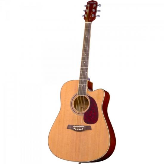 Violão GIANNINI Eletroacústico Folk Cutaway Aço GF-1R CEQ Natural por 0,00 à vista no boleto/pix ou parcele em até 1x sem juros. Compre na loja Mundomax!