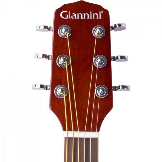Violão GIANNINI Eletroacústico Folk Cutaway Aço GF-1R CEQ Natural por 0,00 à vista no boleto/pix ou parcele em até 1x sem juros. Compre na loja Mundomax!