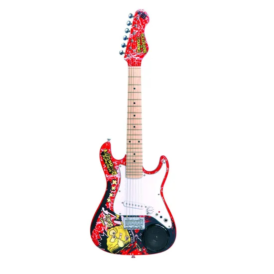 Guitarra BOB ESPONJA 3/4 com Falante Embutido SBE034OFT por 0,00 à vista no boleto/pix ou parcele em até 1x sem juros. Compre na loja Mundomax!