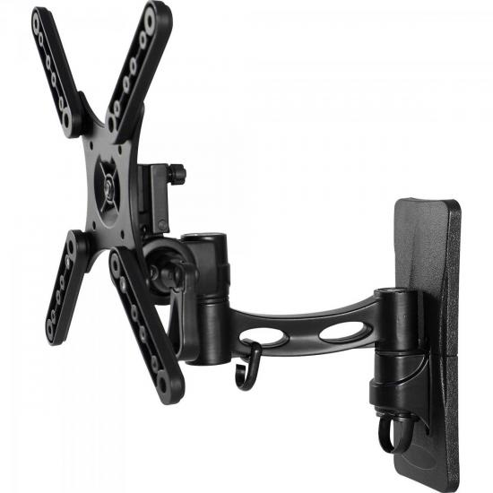 Suporte para TV Plasma/LCD/LED Articulado 10\" a 42\" MI972 Preto por 0,00 à vista no boleto/pix ou parcele em até 1x sem juros. Compre na loja Mundomax!