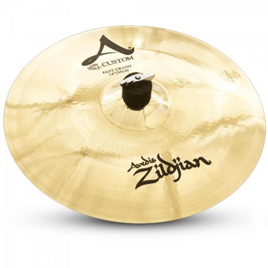 Prato A Custom 14\" Fast Crash ZILDJIAN por 0,00 à vista no boleto/pix ou parcele em até 1x sem juros. Compre na loja Mundomax!