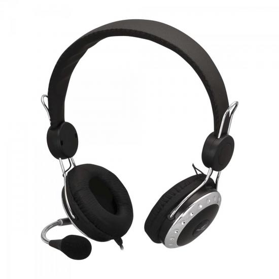 Fone Multimídia HS-307 Preto FORTREK por 0,00 à vista no boleto/pix ou parcele em até 1x sem juros. Compre na loja Mundomax!