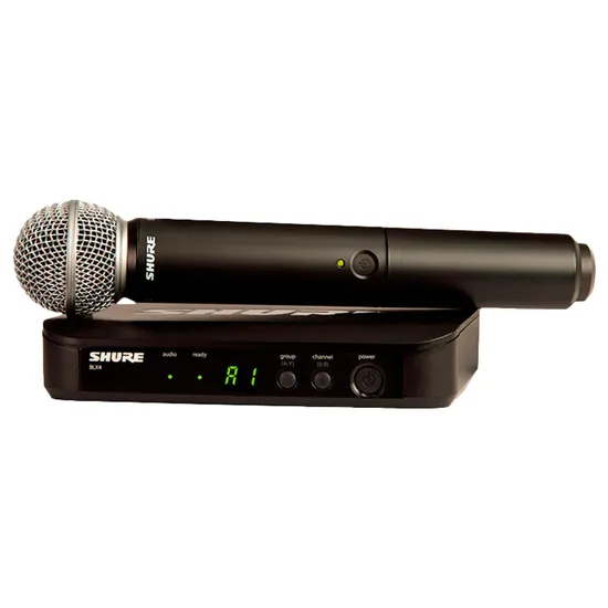 Sistema Shure sem Fio com Microfone de Mão BLX24BR/SM58 SHURE por 4.239,00 à vista no boleto/pix ou parcele em até 12x sem juros. Compre na loja Mundomax!