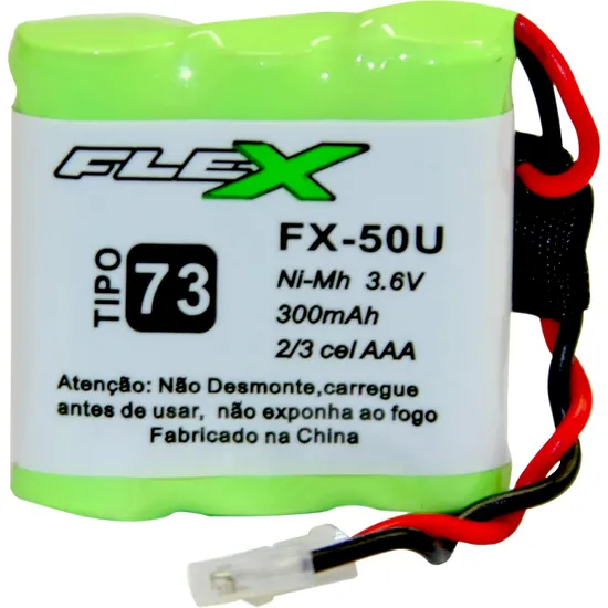 Bateria Universal Telefone Sem Fio 3,6V AAA 300mAh FX-50U Flex (52977)
