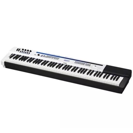 Piano Sintetizador CASIO 88 Teclas PRIVIA PRO PX-5S Branco por 5.669,00 à vista no boleto/pix ou parcele em até 12x sem juros. Compre na loja Mundomax!