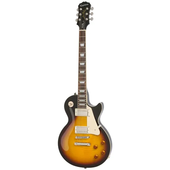 Guitarra Epiphone LP Standard Plus Top Pro Sunburst por 0,00 à vista no boleto/pix ou parcele em até 1x sem juros. Compre na loja Mundomax!