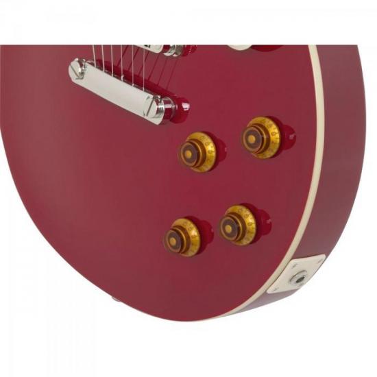 Guitarra Epiphone LP Standard Cardinal Red por 0,00 à vista no boleto/pix ou parcele em até 1x sem juros. Compre na loja Mundomax!