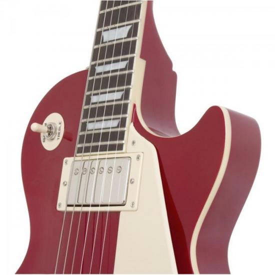 Guitarra Epiphone LP Standard Cardinal Red por 0,00 à vista no boleto/pix ou parcele em até 1x sem juros. Compre na loja Mundomax!
