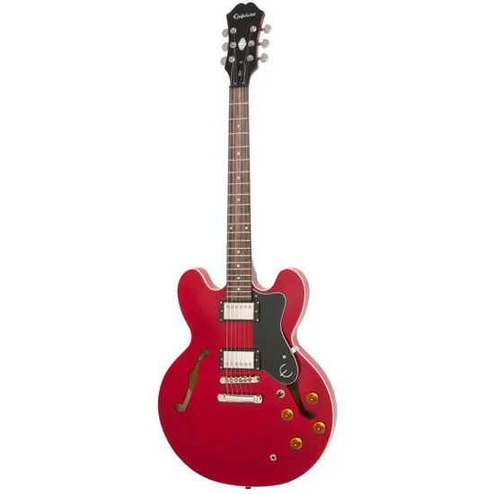 Guitarra Epiphone Semi AC ES335 Cherry por 0,00 à vista no boleto/pix ou parcele em até 1x sem juros. Compre na loja Mundomax!