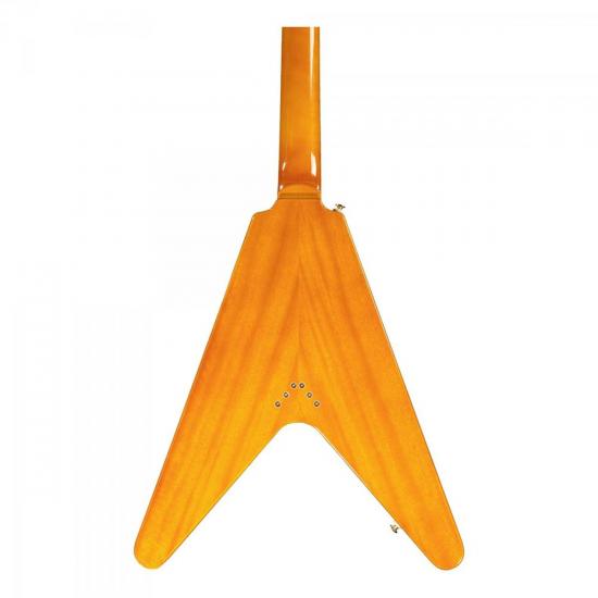 Guitarra Epiphone Flying V 58 Korina Gold Natural por 0,00 à vista no boleto/pix ou parcele em até 1x sem juros. Compre na loja Mundomax!