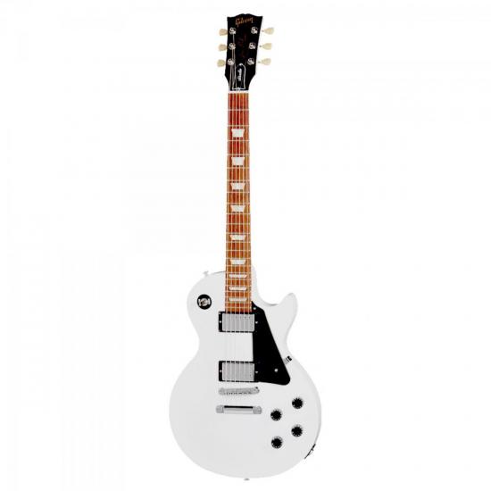Guitarra GIBSON LP Studio Gold 2013 Branca por 0,00 à vista no boleto/pix ou parcele em até 1x sem juros. Compre na loja Mundomax!