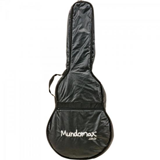 Capa Acolchoada Para Violão FOLK/Jumbo Couro MUNDOMAX (53136)