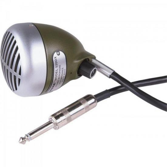 Microfone Shure 520DX Green Bullet por 0,00 à vista no boleto/pix ou parcele em até 1x sem juros. Compre na loja Mundomax!