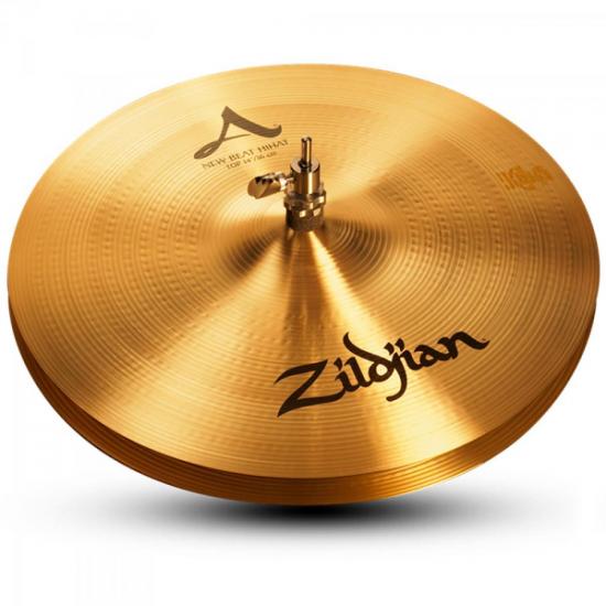 Prato Zildjian A Séries 14\" New Beat Hihat por 0,00 à vista no boleto/pix ou parcele em até 1x sem juros. Compre na loja Mundomax!